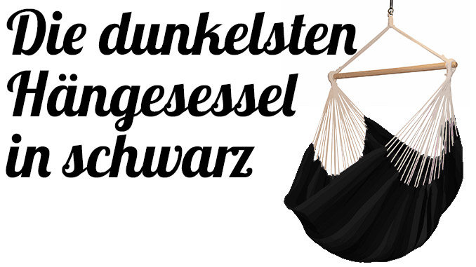 Die dunkelsten Hängesessel in schwarz